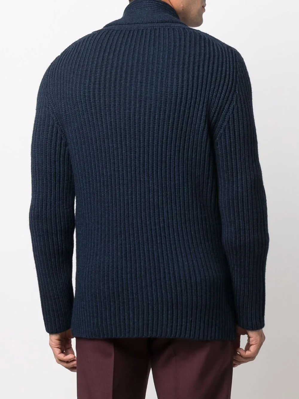 ETRO ribbedknit shawllapel Cardigan Farfetch