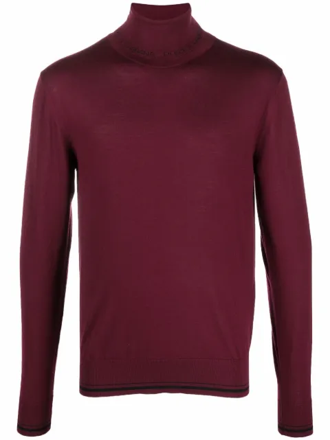 Dolce & Gabbana slim fit polo neck jumper