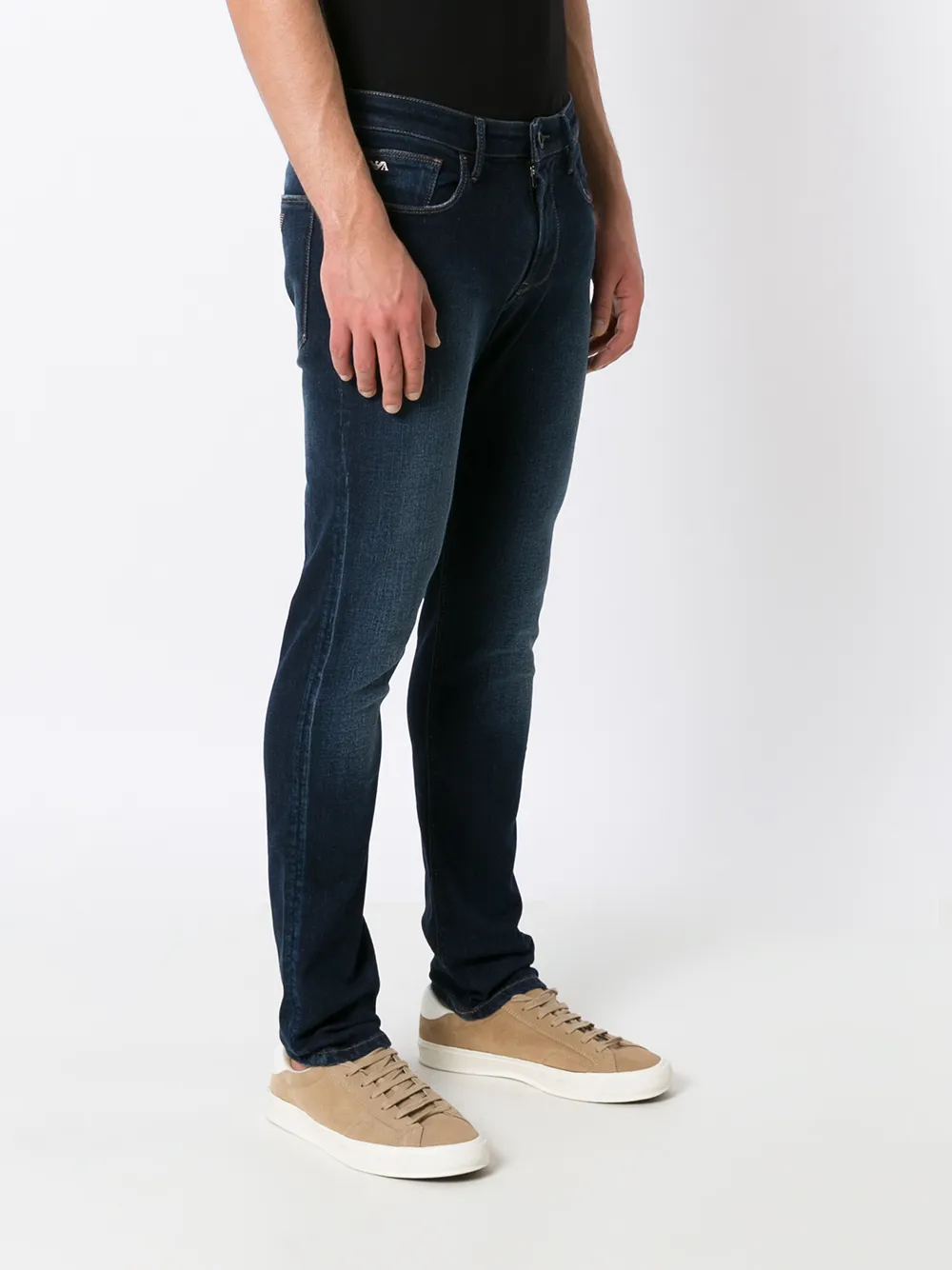 Emporio Armani Mid-waist jeans Blauw
