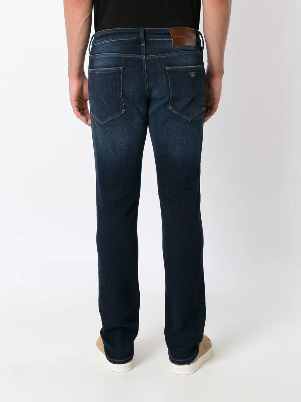 Emporio Armani Mid-waist jeans Blauw