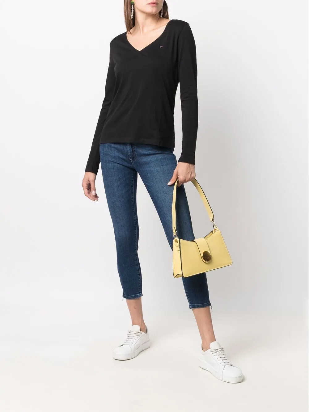 фото Tommy hilfiger футболка из органического хлопка с длинными рукавами