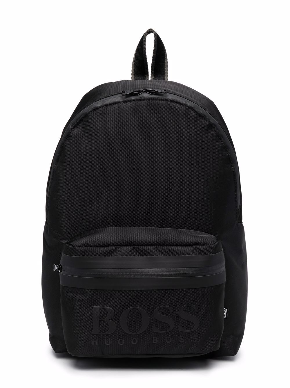 Shop Bosswear Logo-print Zipped Backpack In Schwarz