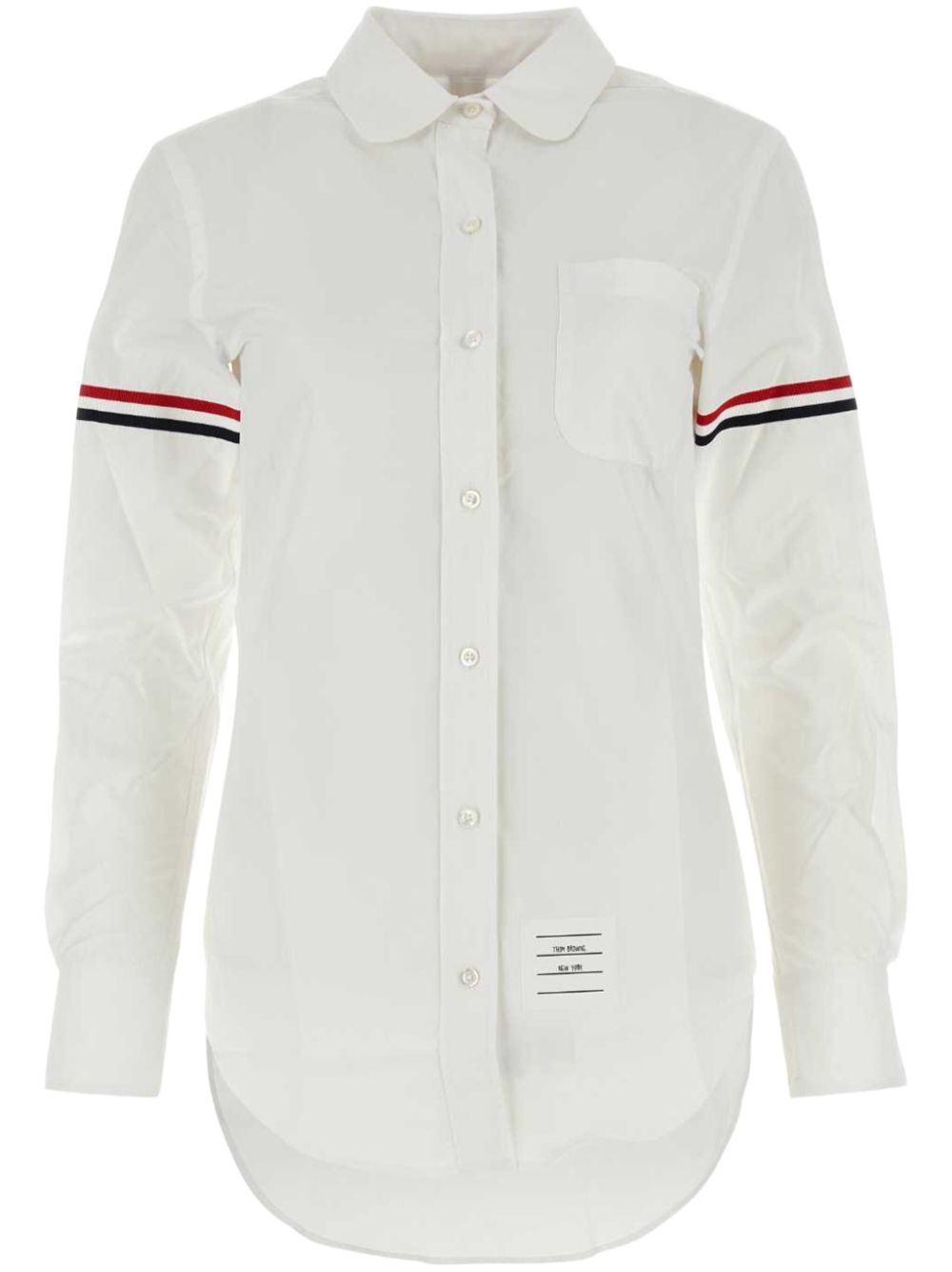 Thom Browne RWB stripe shirt - White