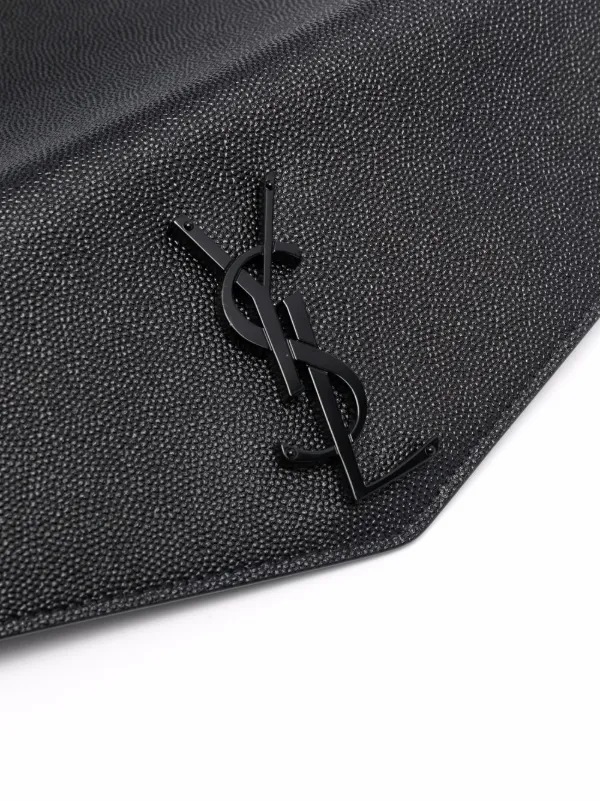 Saint Laurent Uptown Envelope Leather Clutch Bag - Farfetch