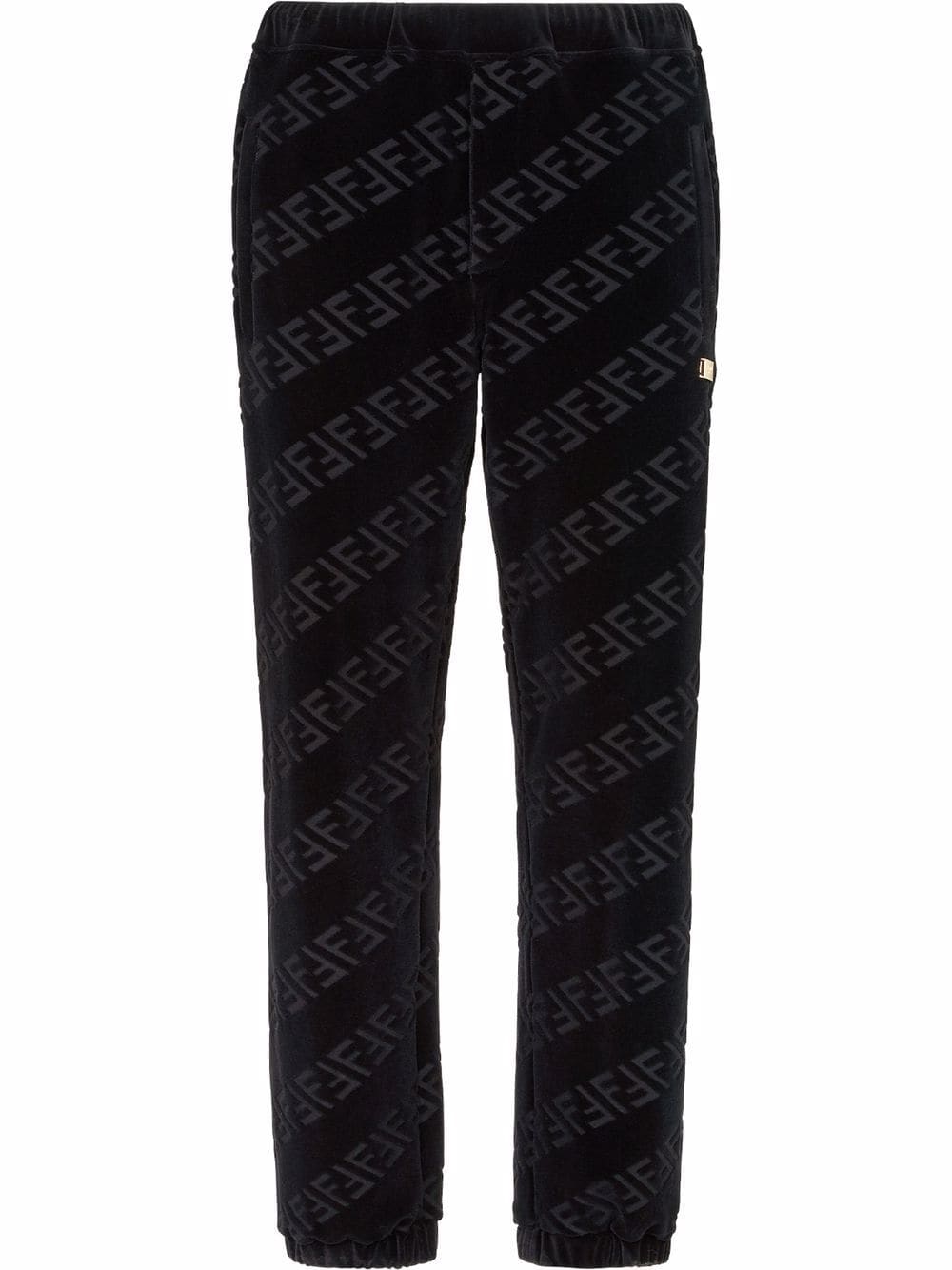 FF-motif velvet track pants