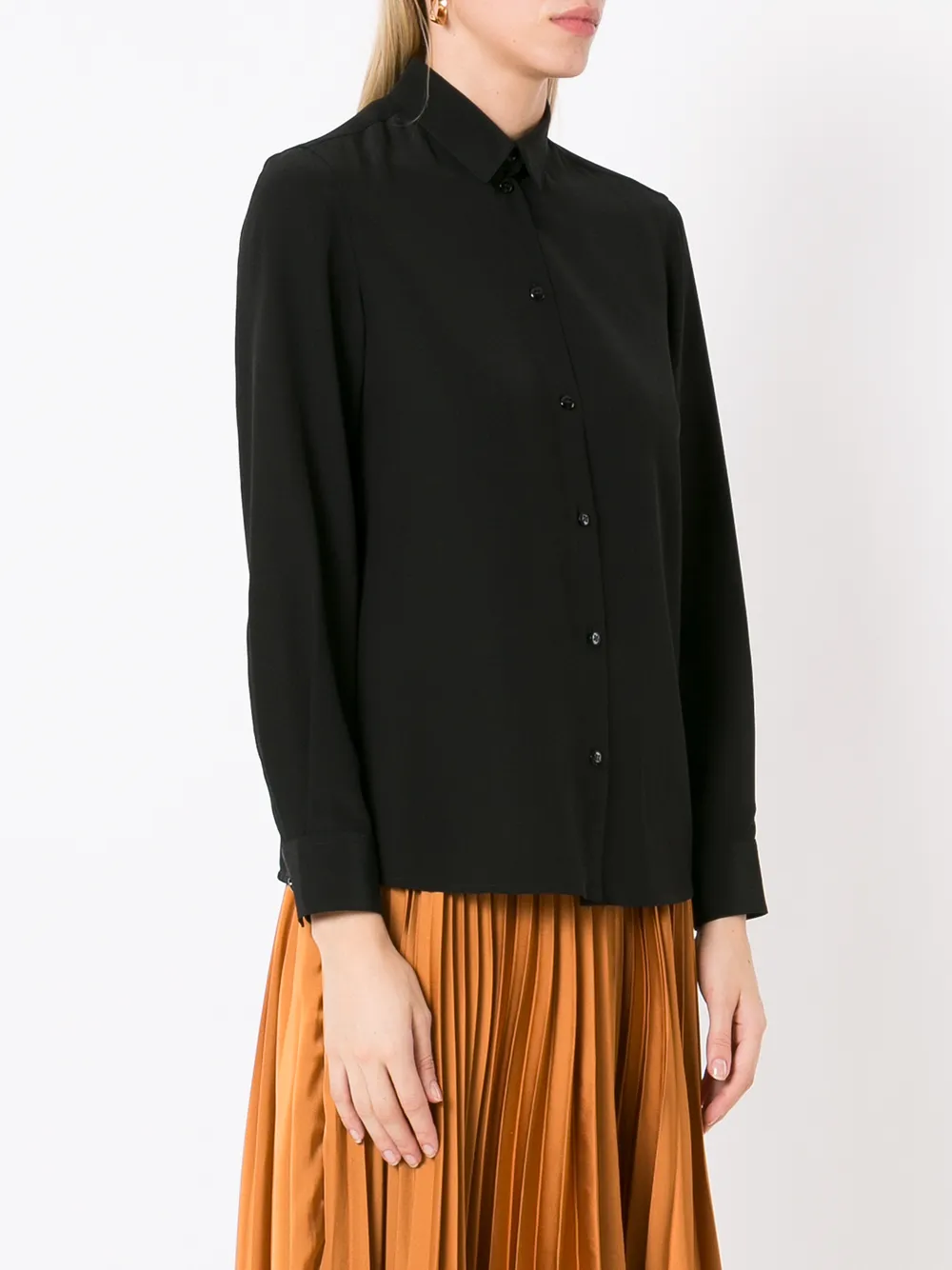 Emporio Armani Zijden blouse Zwart