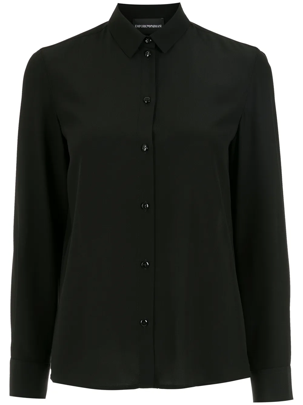 Emporio Armani Zijden blouse Zwart