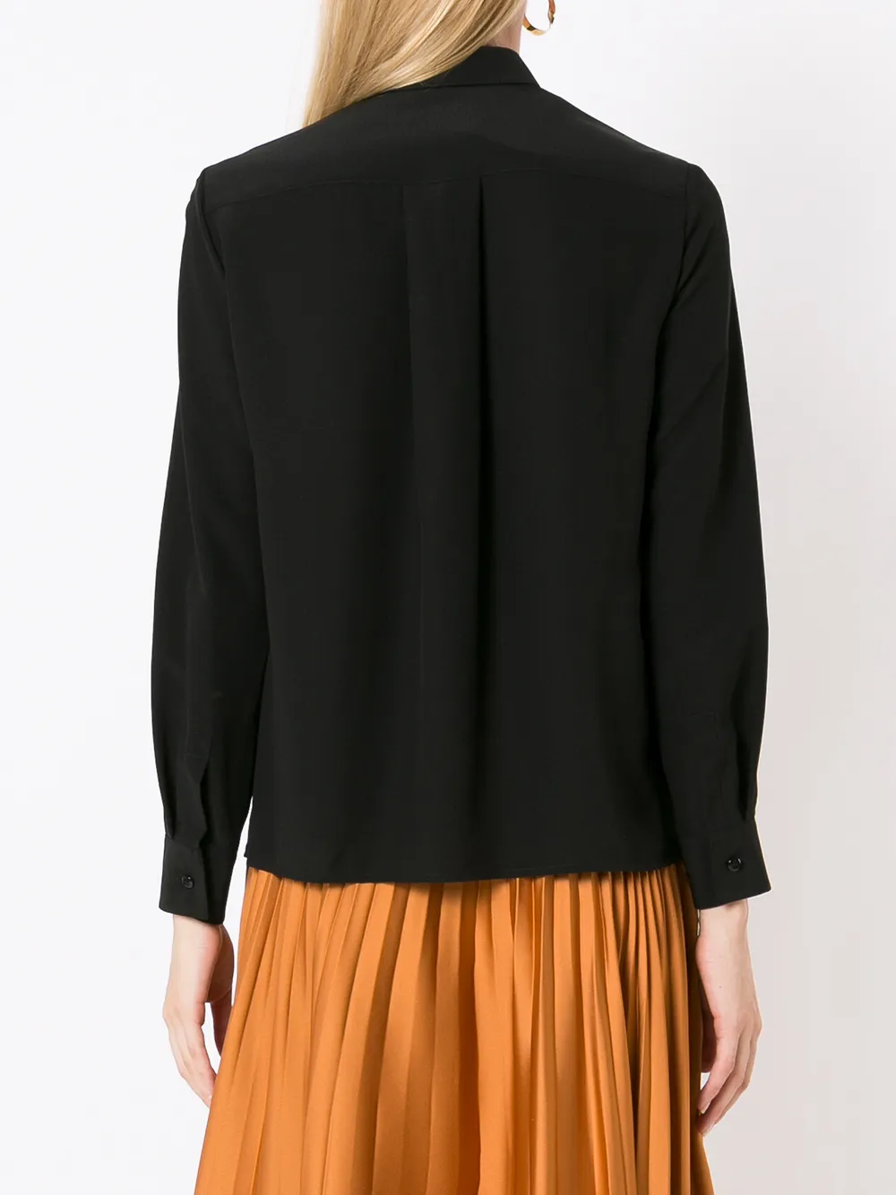 Emporio Armani Zijden blouse Zwart