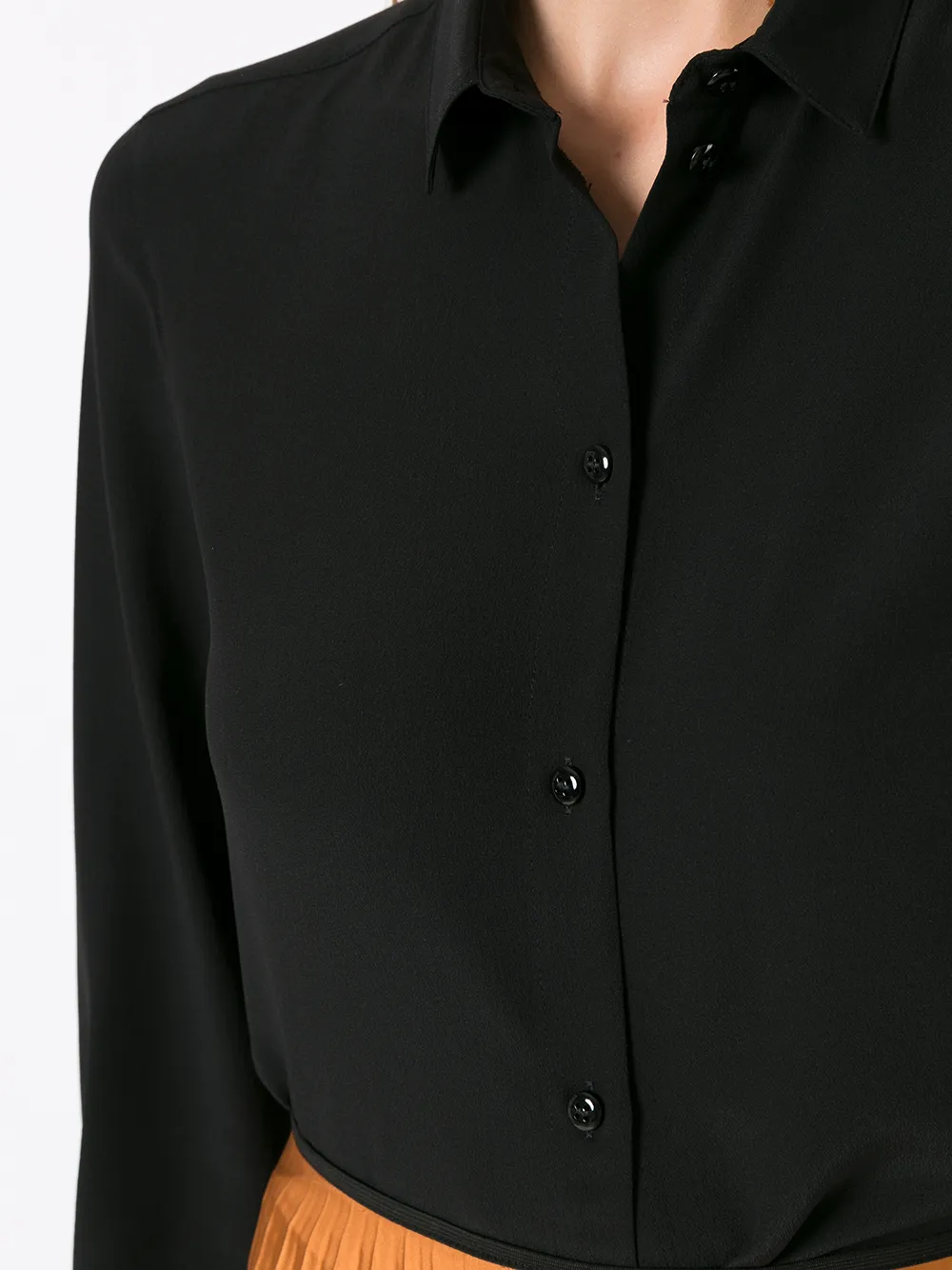 Emporio Armani Zijden blouse Zwart