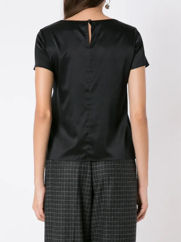 Emporio Armani シルクブラウス | ブラック | FARFETCH JP