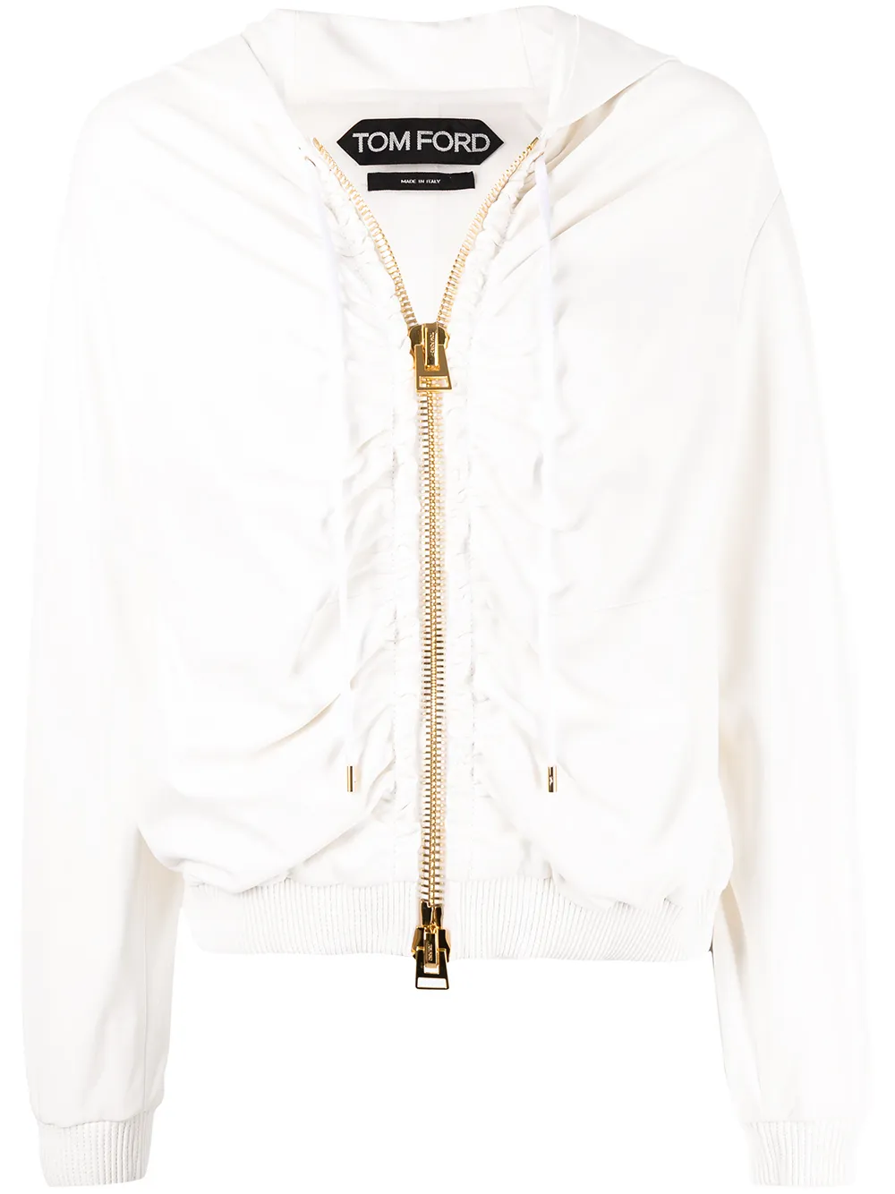 

TOM FORD chamarra bomber con capucha - Blanco