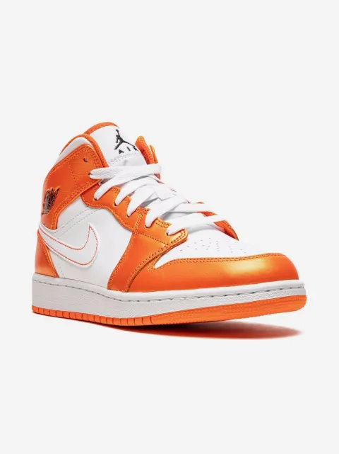 Jordan Kids Air Jordan 1 Mid SE "Electro Orange" sneakers