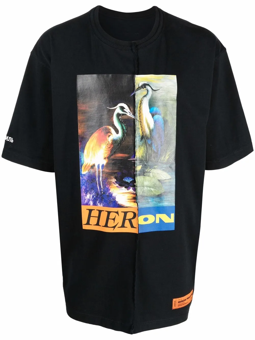 фото Heron preston футболка split light herons