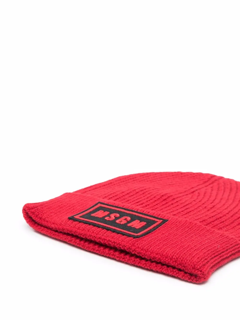 MSGM Kids Ribgebreide muts - Rood