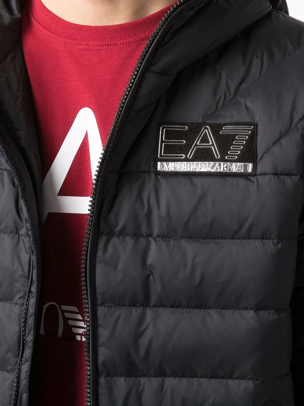 фото Ea7 emporio armani пуховик с логотипом