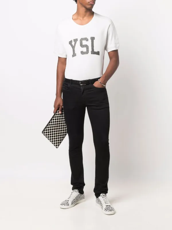 Saint Laurent YSL Pocket Tee Black