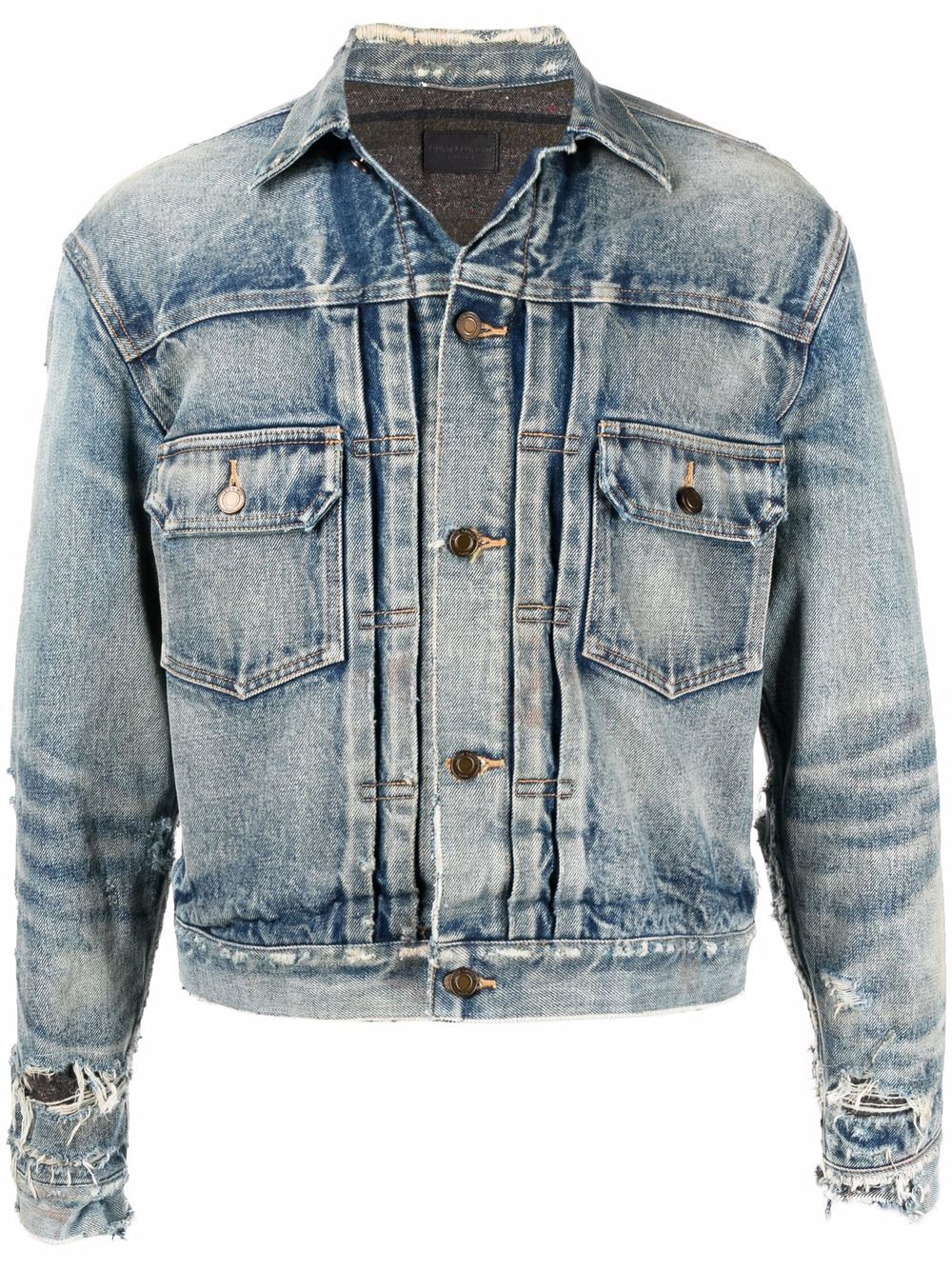 Faded blue outlet denim jacket