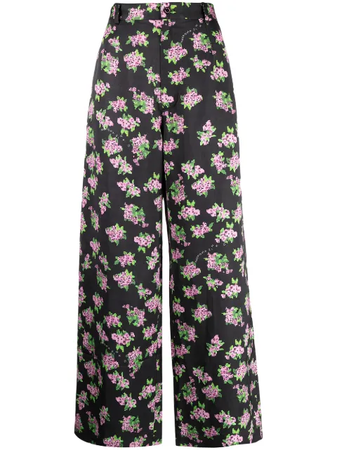 Natasha Zinko pantalones capri con estampado floral