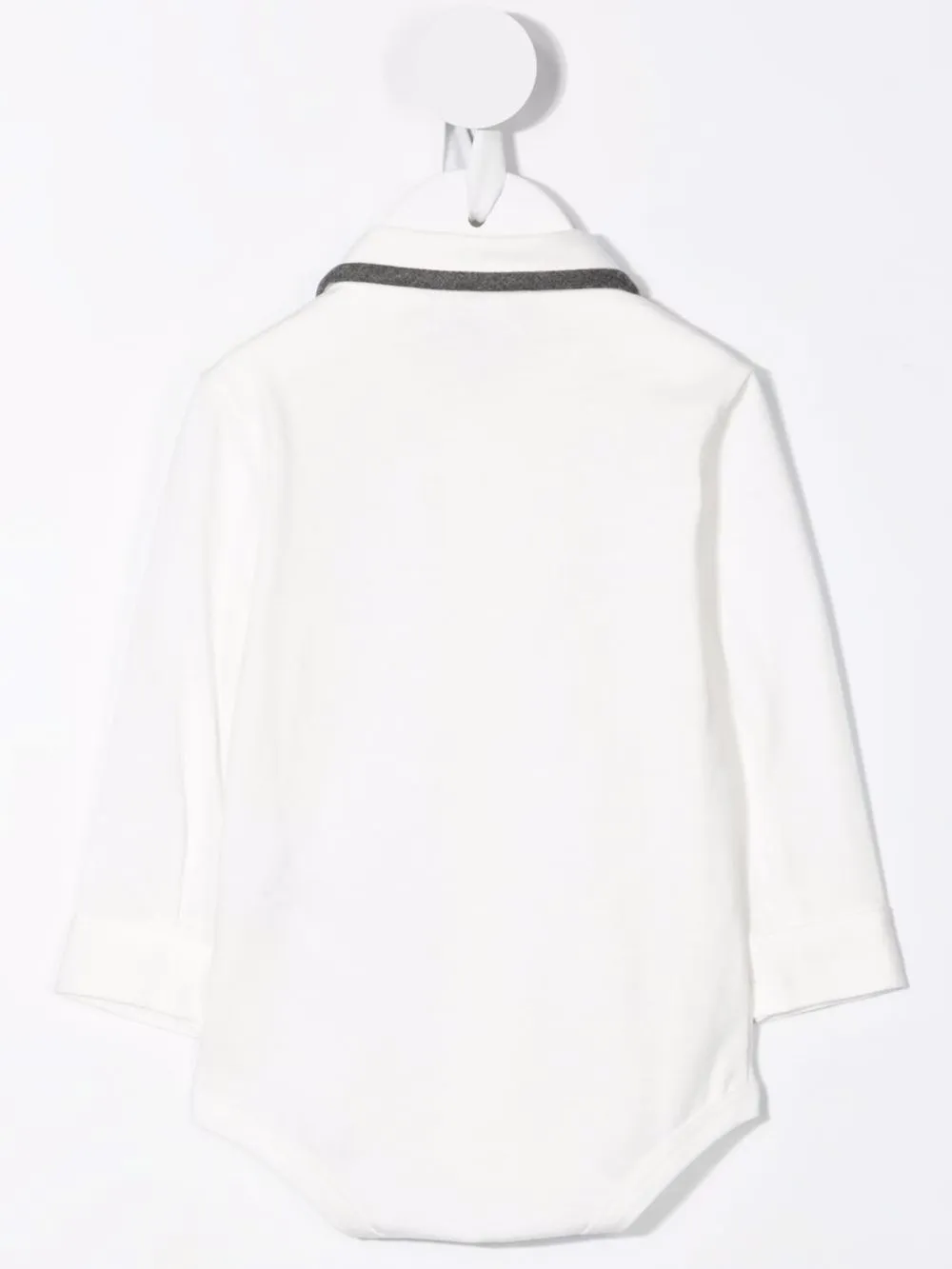 Il Gufo Body in shirt-stijl - Wit