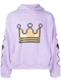 Natasha Zinko Pixel Crown Box Hoodie - Purple