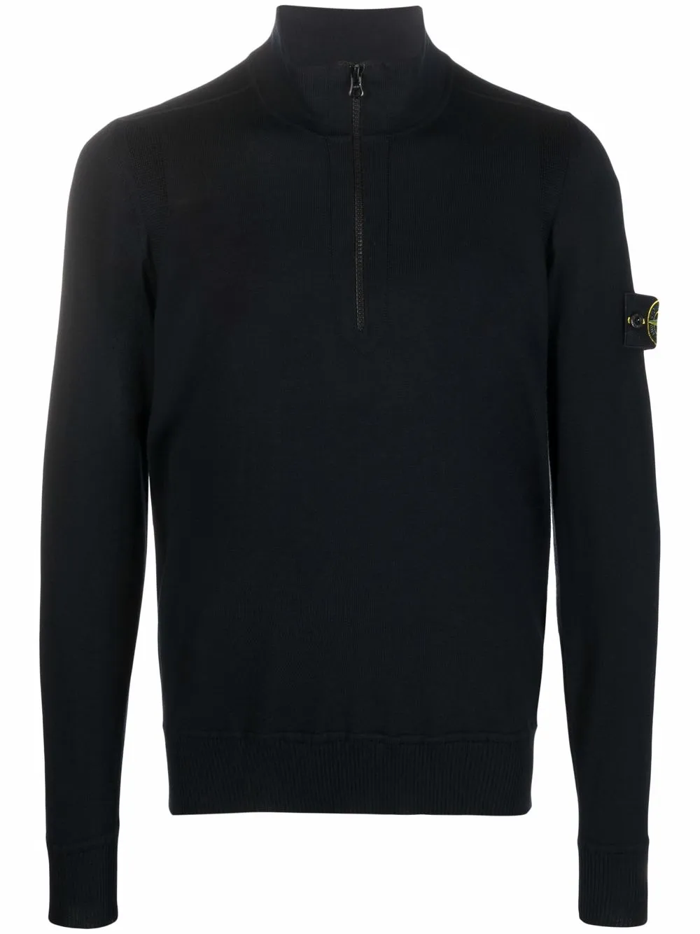 Image 1 of Stone Island compass badge zipped jumper