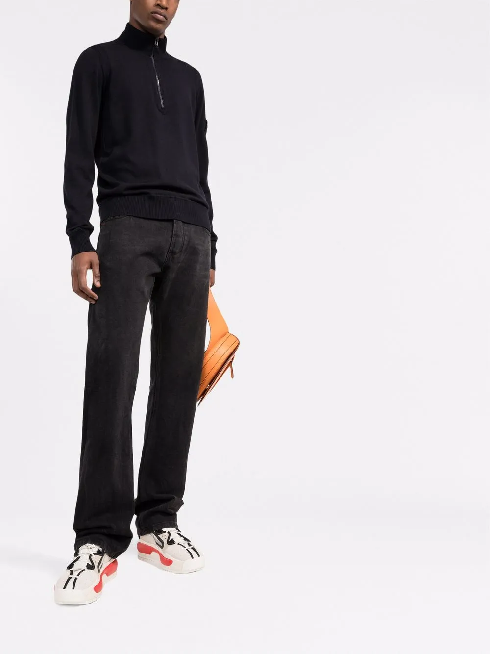 Image 2 of Stone Island compass badge zipped jumper