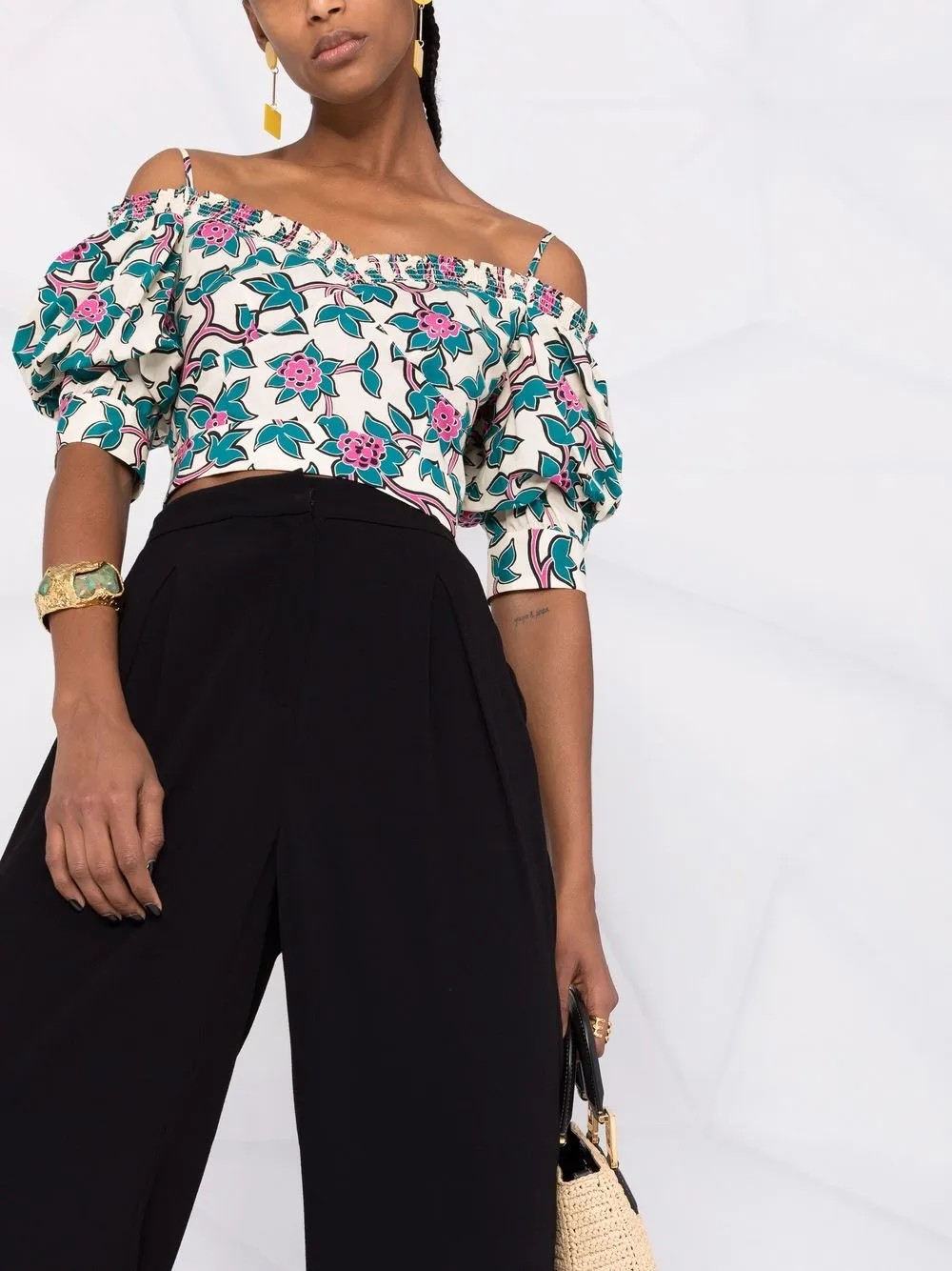фото Dvf diane von furstenberg брюки с завышенной талией