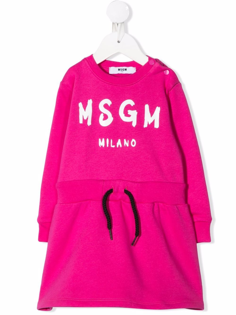 фото Msgm kids платье с кулиской и логотипом