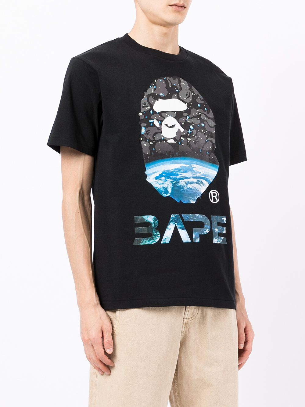фото A bathing ape® футболка space camo с логотипом