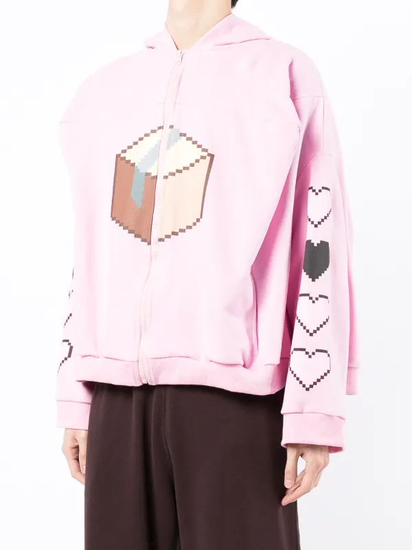 Natasha Zinko NOT IN LOVE ピンク パーカー Natasha Zinko NOT IN LOVE ピンク パーカー