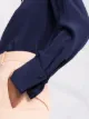 DVF Diane von Furstenberg satin keyhole blouse