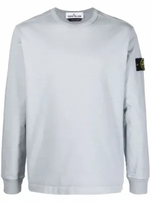 stone island sweatshirt light blue