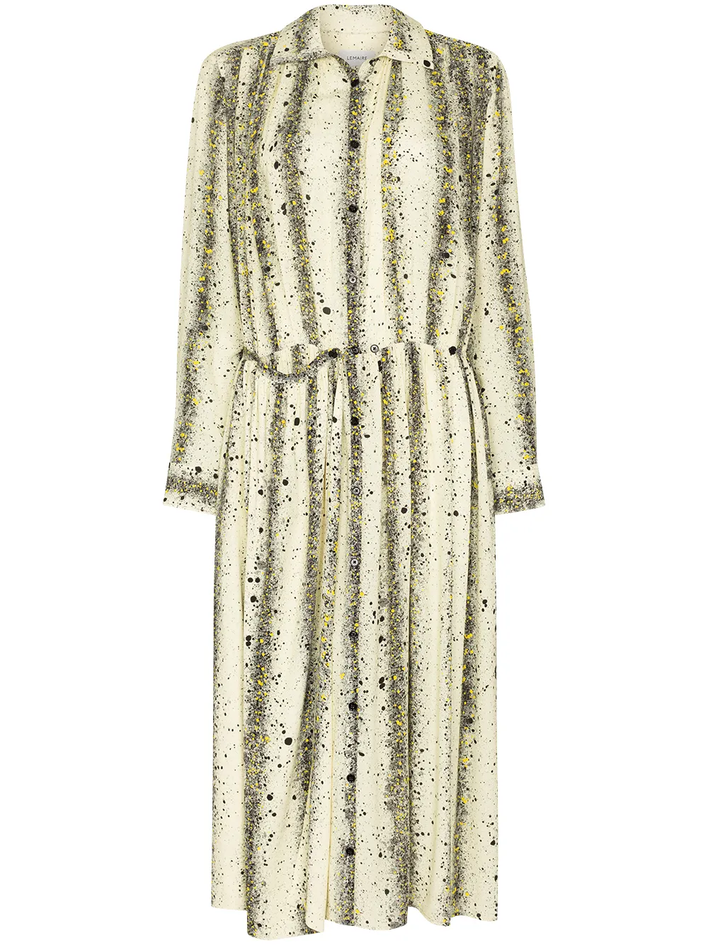 

Lemaire splatter-print midi shirt dress - Yellow