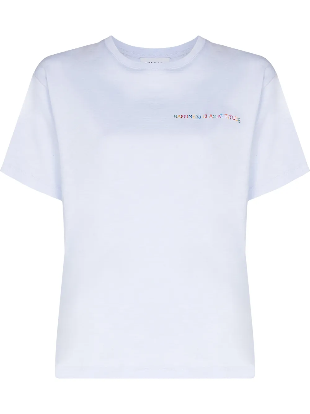 

Mira Mikati Capetown slogan-embroidered T-shirt - Blue