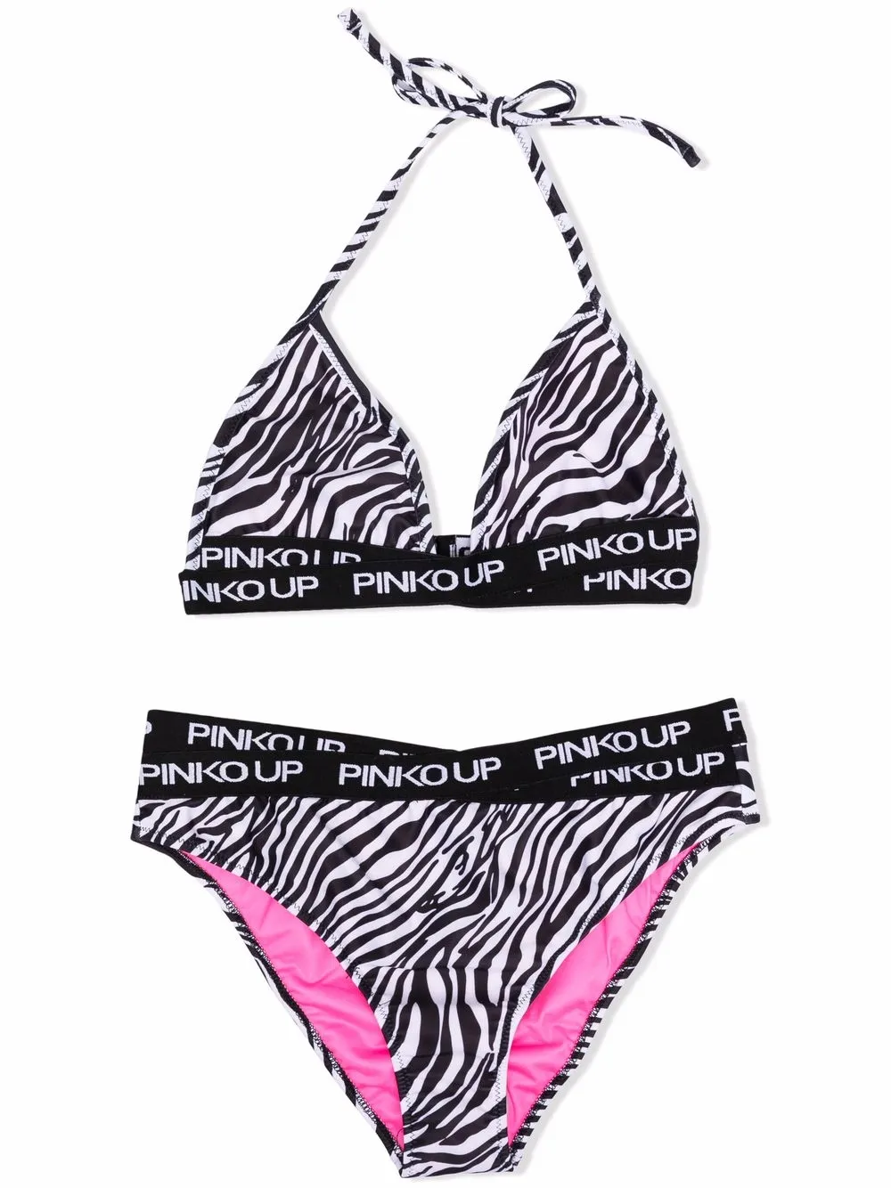 Pinko Kids бикини с зебровым принтом