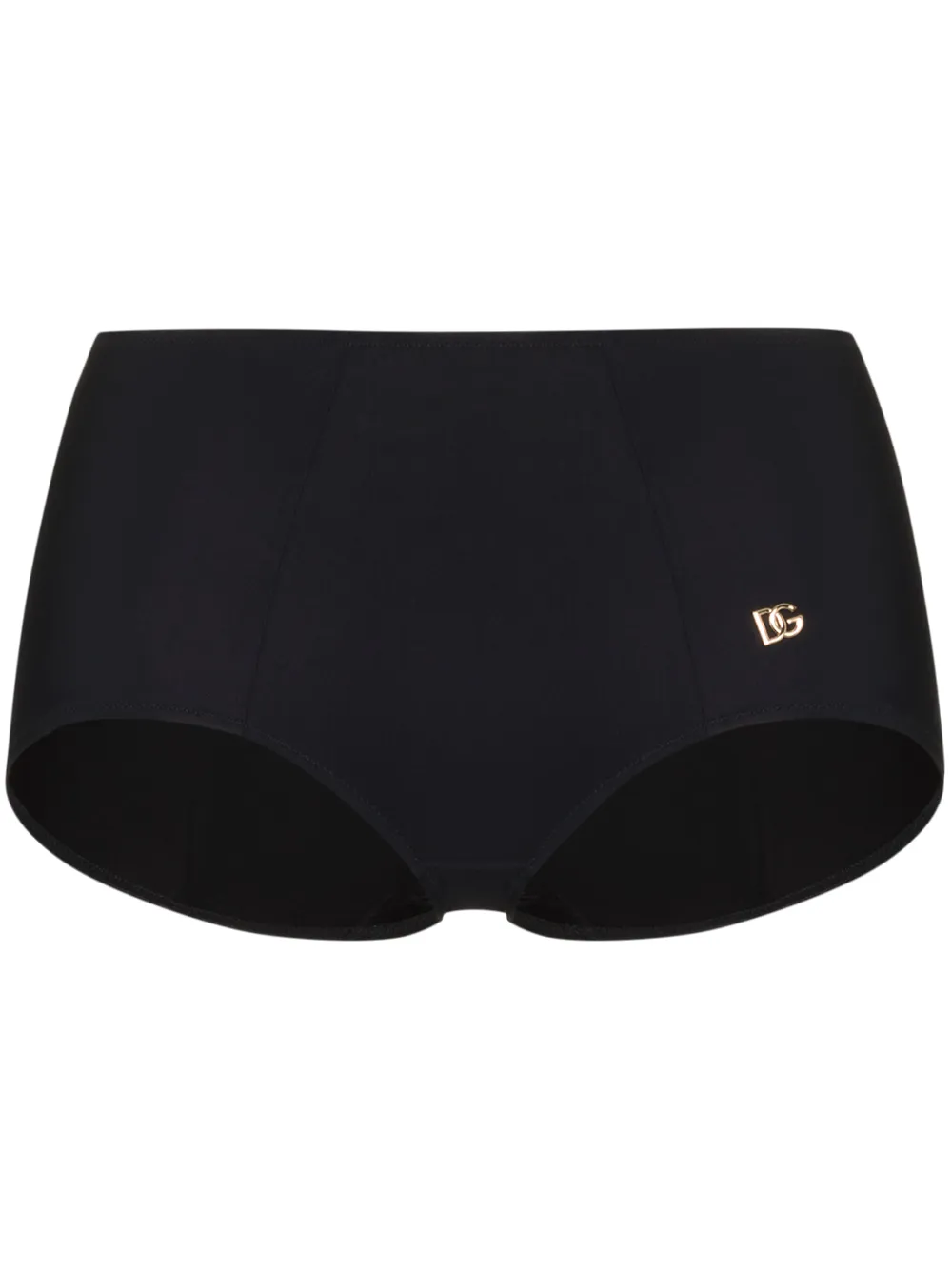 

Dolce & Gabbana bikini bottom con placa del logo - Negro