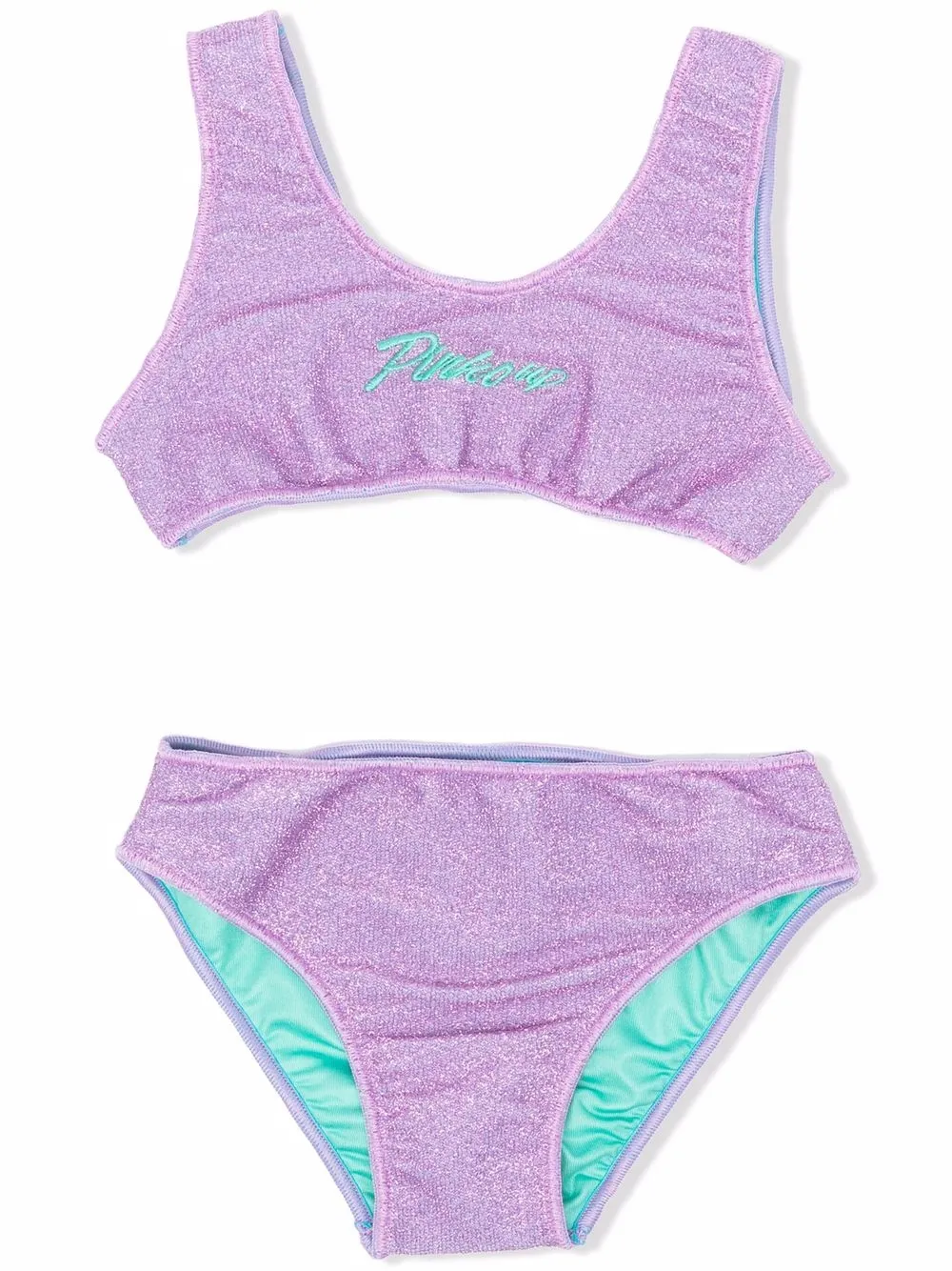 Pinko Kids бикини с блестками и логотипом