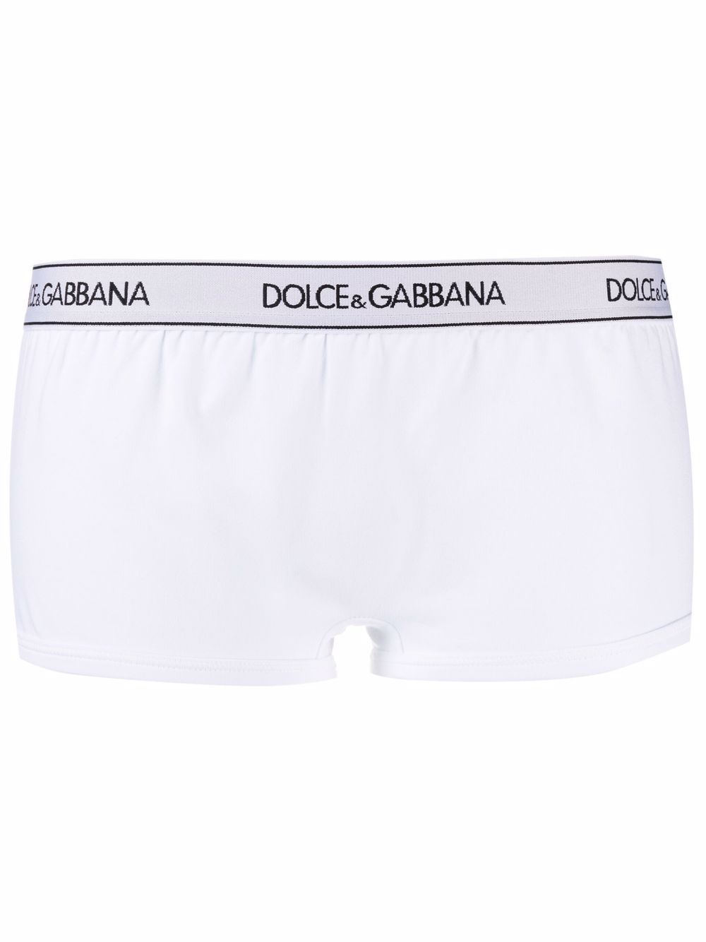 dolce & gabbana boxer à taille élastiquée - blanc