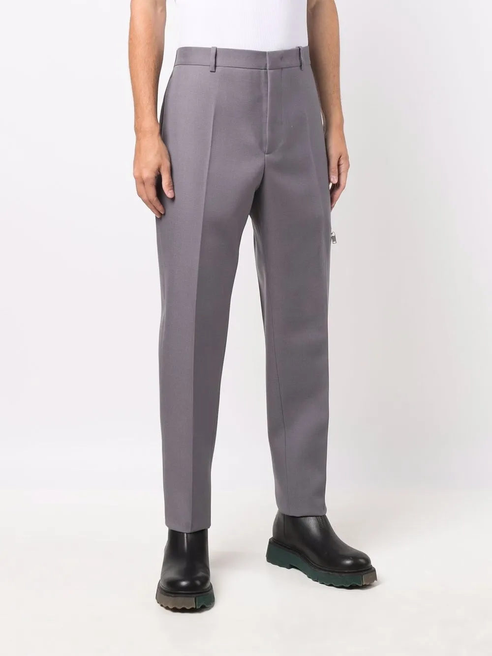 фото Jil sander брюки строгого кроя с карманом на молнии
