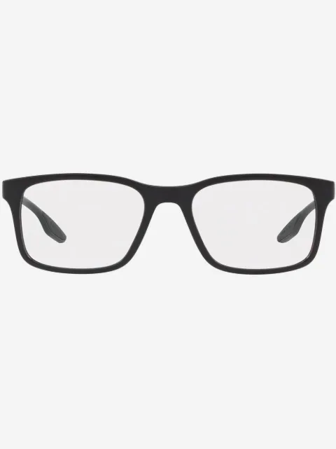 Prada Eyewear logo-arm rectangular glasses
