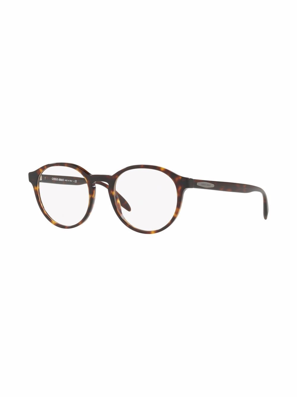 Shop Giorgio Armani tortoiseshell round-frame glasses with Express Delivery  - FARFETCH
