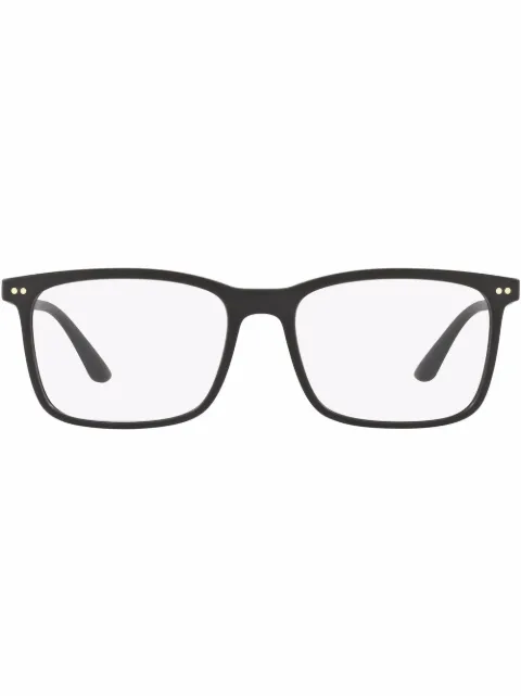 Giorgio Armani matte-finish square glasses