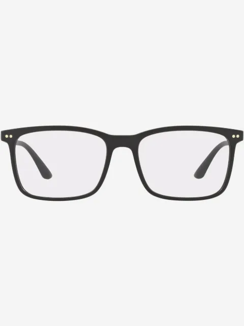 Giorgio Armani Eckige Brille mit mattem Finish