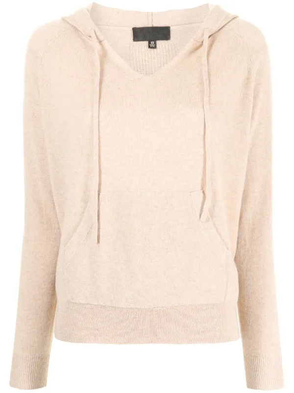 Shop Nili Lotan Albany hooded cashmere 