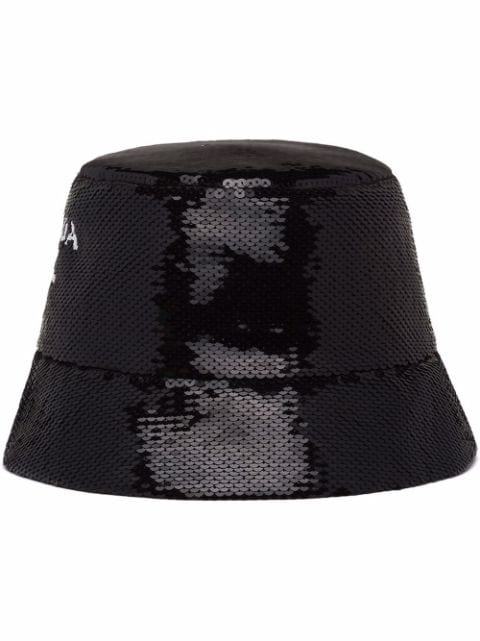 Prada sequinned bucked hat