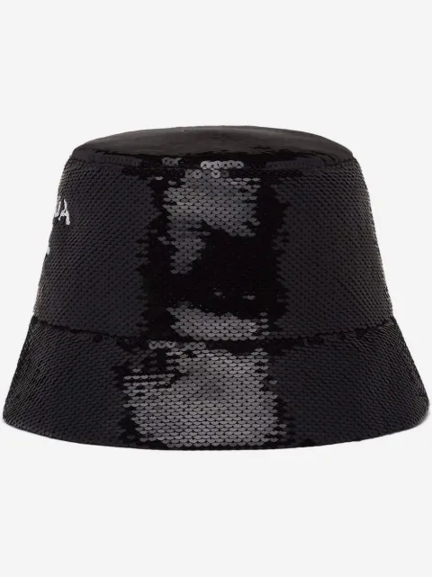 Prada sequinned bucked hat