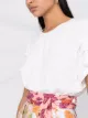 DVF Diane von Furstenberg pintuck gathered T-shirt