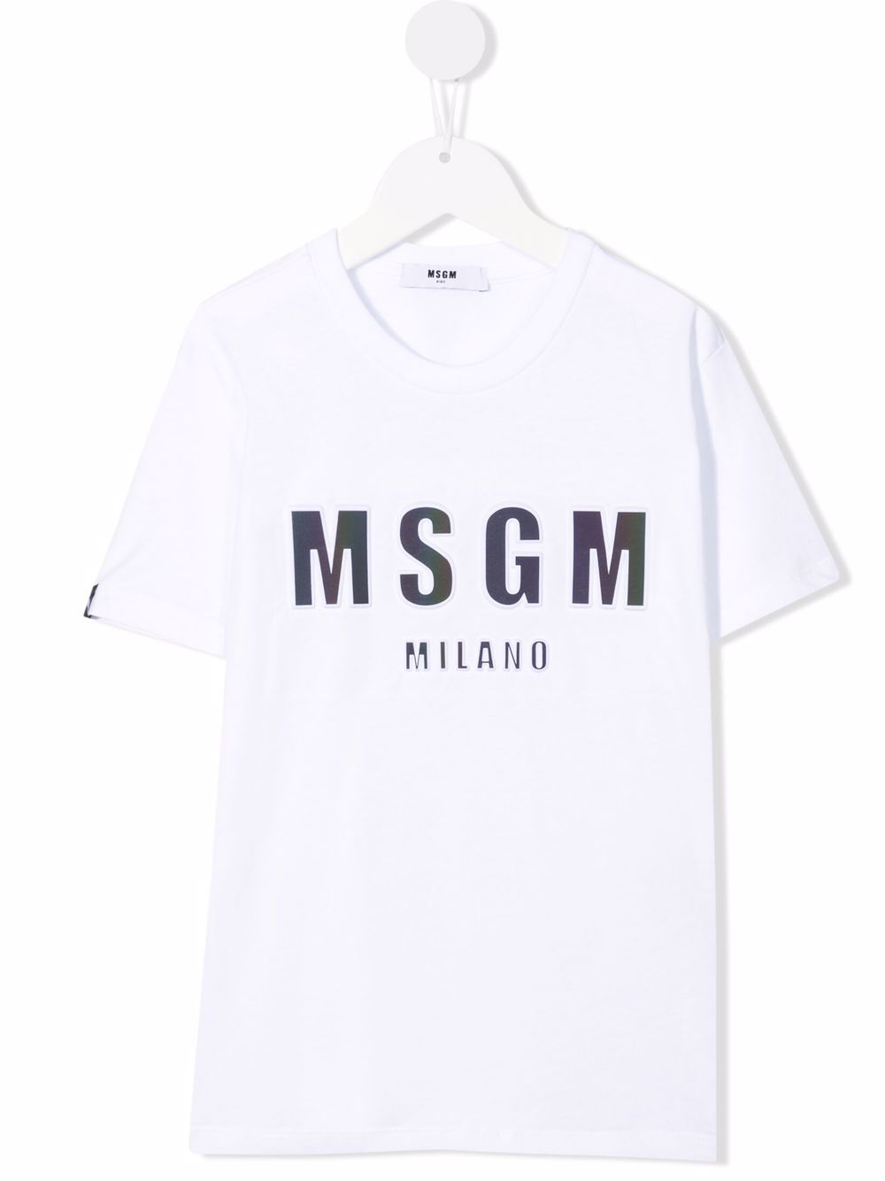 

MSGM Kids playera con logo estampado - Blanco