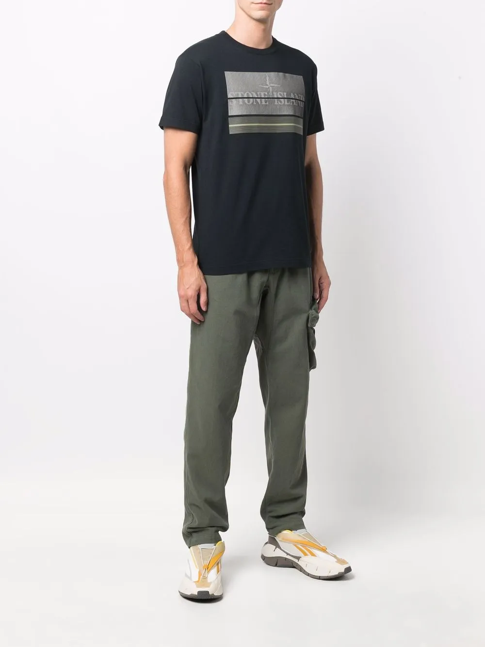 фото Stone island футболка с логотипом