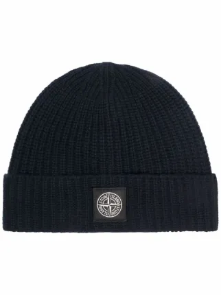 Stone Island ribbed-knit Wool Beanie 